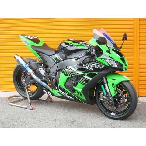 A-TECH エーテック エアロスクリーン タイプS ベース素材：ドライカーボンケブラー(DCK) クリアー塗装済み / スクリーンカラー：アクアブルー ZX-10R 外装 | A-TECH | 03