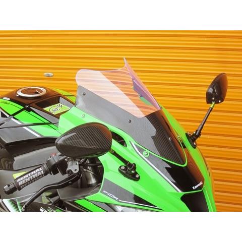 A-TECH エーテック エアロスクリーン タイプR スクリーンカラー：アクアパープル / ベース素材：FRP／黒(FB) ZX-10R KAWASAKI カワサキ スクリーン 外装 | A-TECH | 01