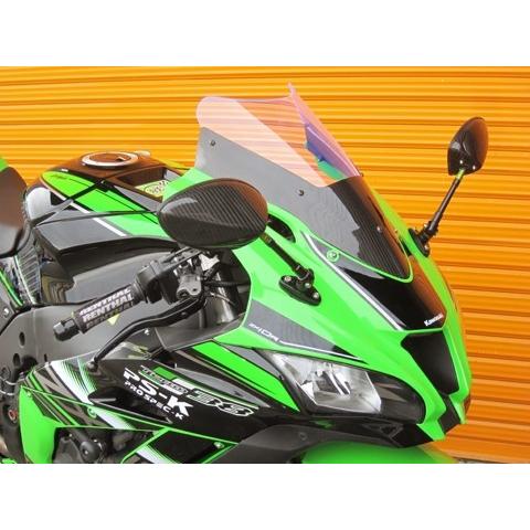 A-TECH エーテック エアロスクリーン タイプR スクリーンカラー：アクアパープル / ベース素材：FRP／黒(FB) ZX-10R KAWASAKI カワサキ スクリーン 外装 | A-TECH | 02