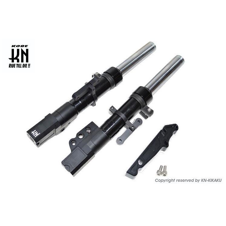 KN企画 ケイエヌキカク スーパーフロントフォーク 純正キャリパー用 カラー：ブラック シグナスX YAMAHA ヤマハ フロントフォーク サスペンション 足回り