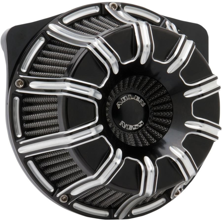 ARLEN NESS アレンネス エアクリーナー 10 ゲージ FLT用【AIR CLN GAUGE FLT】 COLOR：Black (FINISH：Anodized) HARLEY-DAVIDSON ハーレーダビッドソン