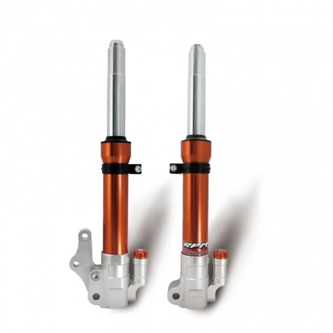R.P.M アールピーエム GTR用 フロントフォーク 減衰調整機能付き カラー：オレンジ GTR FI aero 125 YAMAHA ヤマハ サスペンション 足回り | ブランド登録なし