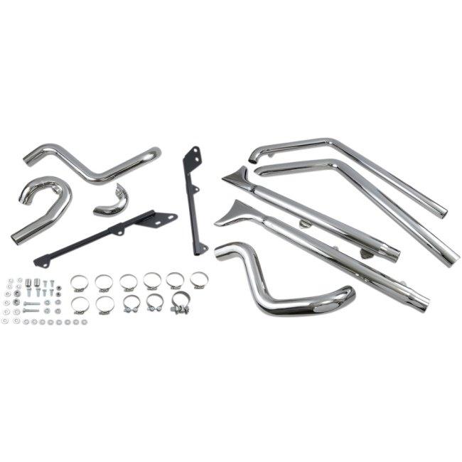 ハーレーダビッドソン　バッサーニ　フルエキ BASSANI バッサーニ Fishtail True Dual Exhaust System with Baffles