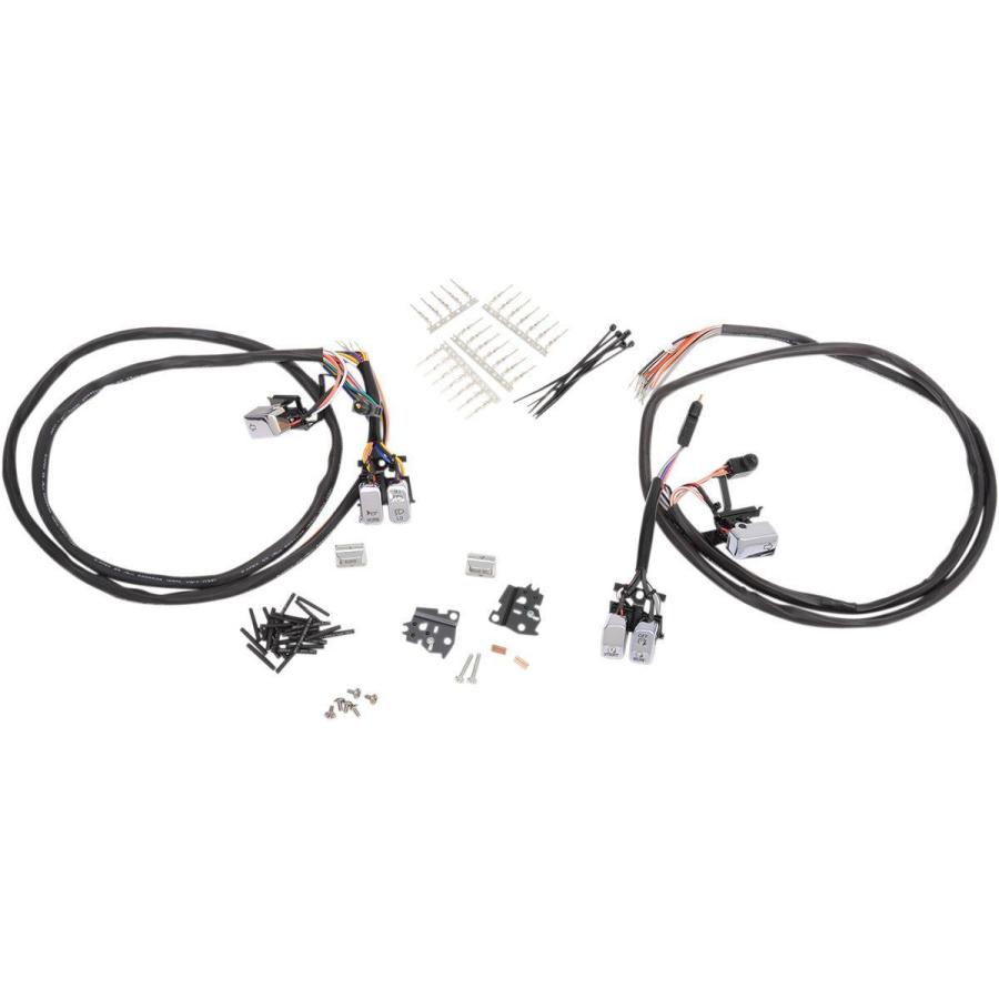 Drag Specialties - ドラッグスペシャリティーズ ハンドルバースイッチ LED ラジオ受信機 クローム 1996-06FL 【SWITCHES R 96-06FL CH [0616-0200]】 手持ち部分 バイク-メンテナンス用品