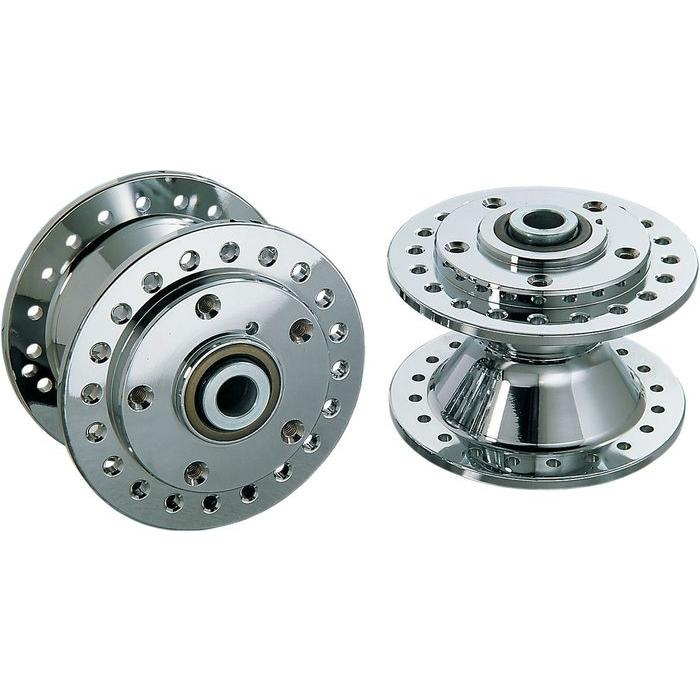 Drag Specialties ドラッグスペシャリティーズ フロントハブ クローム XL/FXR 1984-99用 【CHR HUB 84-99 XL，FXR FRNT [DS-380028]】 ハブ ホイール関連