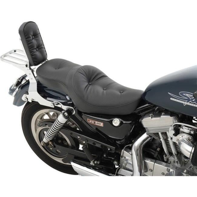 Drag Specialties ドラッグスペシャリティーズ Low-Profile Double Bucket 2-Up Vinyl Seat［0804-0626］ HARLEY-DAVIDSON ハーレーダビッドソン シート 外装