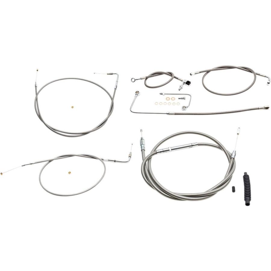LA CHOPPERS エルエーチョッパーズ ブレーキラインキット 15-17ステン ST 2015-2016用【CABLE KT 15-17SS 15-16 [0610-1781]】 ブレーキ