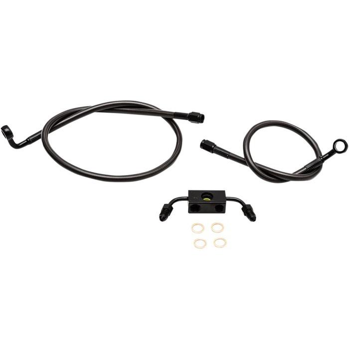 LA CHOPPERS エルエーチョッパーズ ブレーキラインキット ミッドナイトモデル 18-20” XL ABS用【BRKLINES MN 18-20 ABS [1741-4657]】 ブレーキ