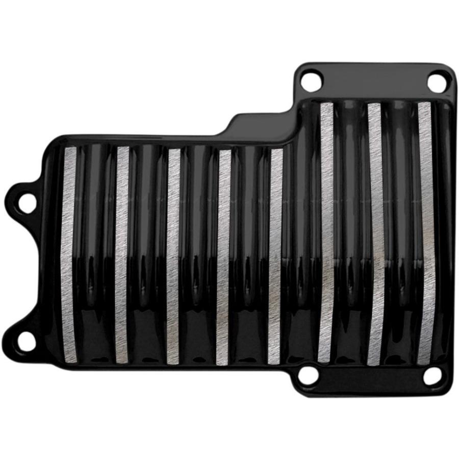 COVINGTONS コビングトン トランスサイドカバー 6スピード フィン ブラック 【COVER TRAN 6SP FIN BLK [1105-0142]】 HARLEY-DAVIDSON ハーレーダビッドソン