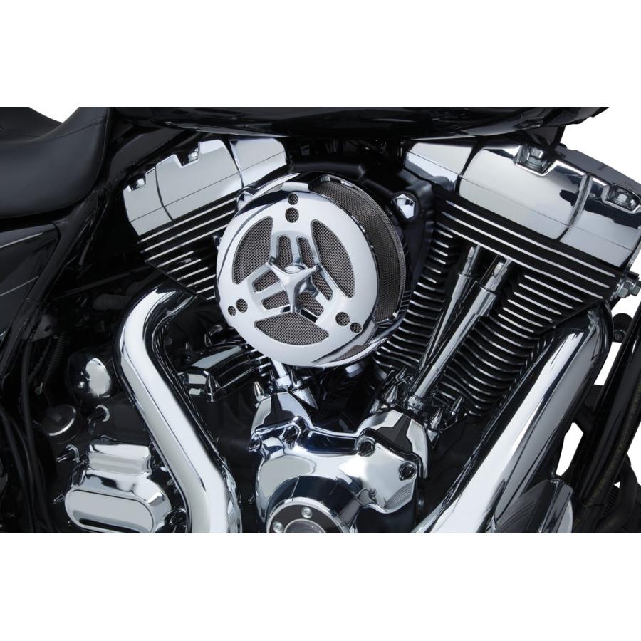 CIRO チロ エアクリーナーキット トライバー クローム 【AIR CLRN TRI-BAR CHR [1010-1869]】 HARLEY-DAVIDSON ハーレーダビッドソン 吸気関連 エンジン