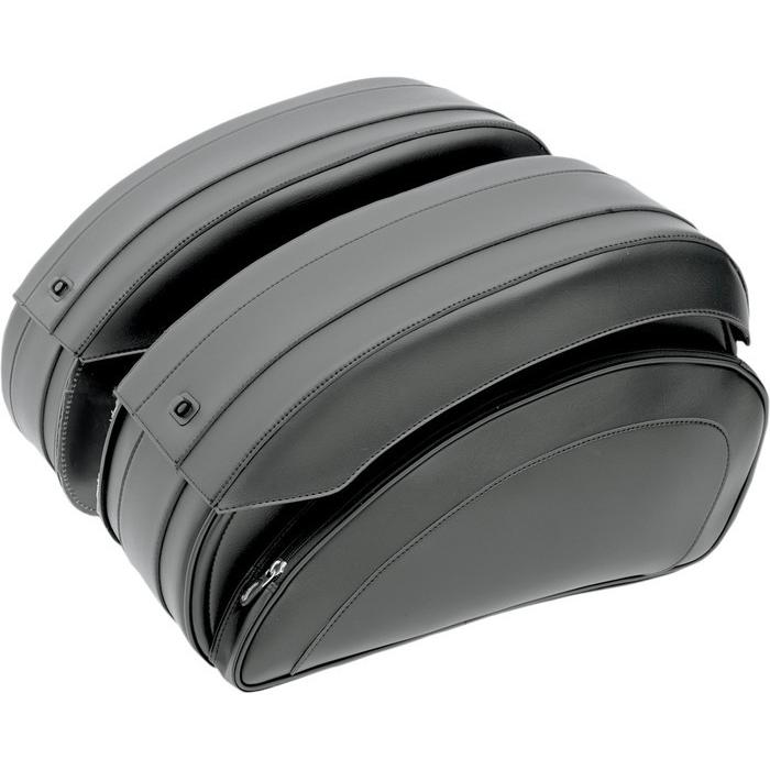 SADDLEMEN サドルメン サドルバッグ デラックス カスタム HRDW付き 【S-BAG DELUXE CSTM W/HRDW [3501-0718]】 サイドバッグ 車体用バッグ・ケース_1