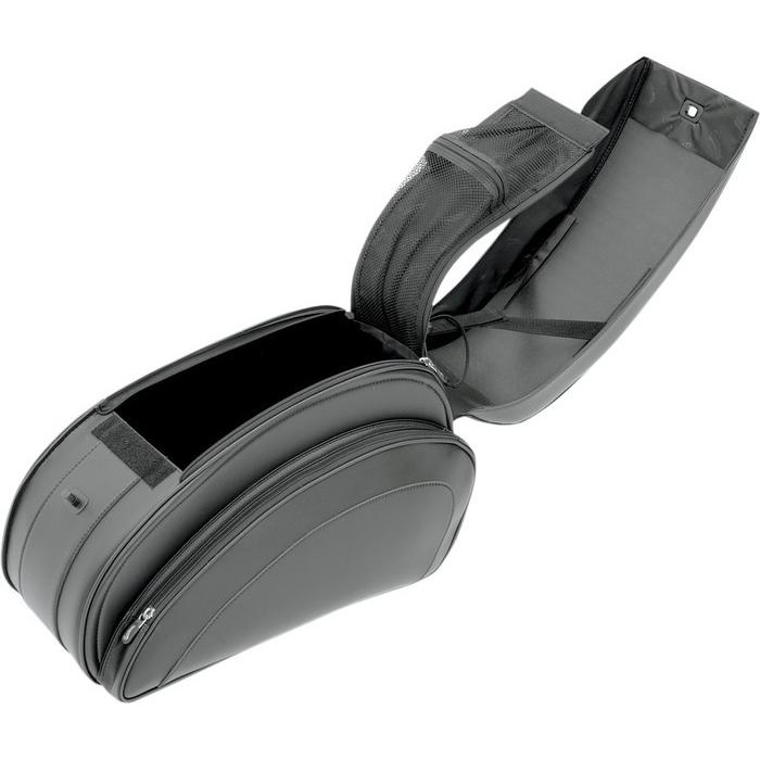 SADDLEMEN サドルメン サドルバッグ デラックス カスタム HRDW付き 【S-BAG DELUXE CSTM W/HRDW [3501-0718]】 サイドバッグ 車体用バッグ・ケース_3