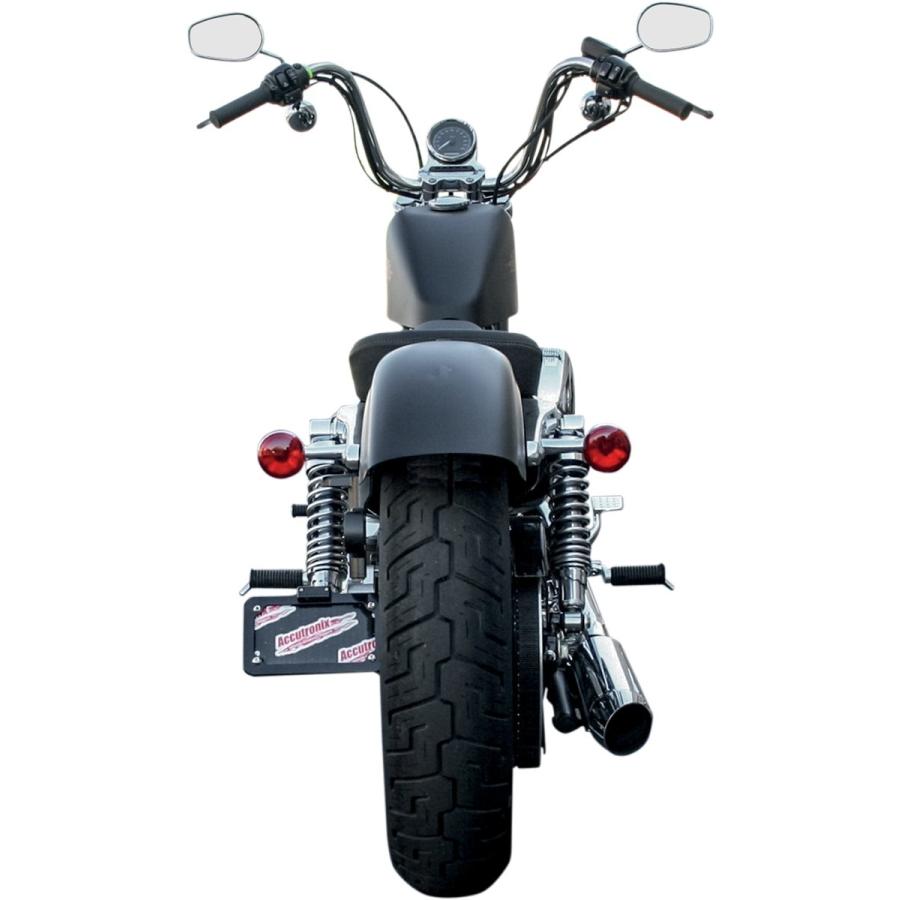 ACCUTRONIX アキュトロニクス ナンバープレートマウント ランプ付き ブラック 2004-13XL【MOUNT LP W/LIGHT 4-13XL B [2030-0684]】 サイドナンバーキット 外装
