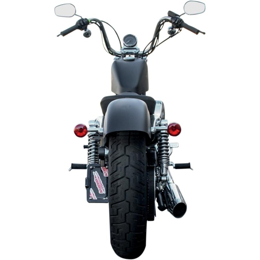 ACCUTRONIX アキュトロニクス ナンバープレートマウント ランプ付き ブラック 2004-13XL【MOUNT LP W/LIGHT 4-13XL B [2030-0684]】 サイドナンバーキット 外装