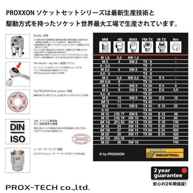 PROXXON プロクソン 65点・オートメカニックセット 3／8｜webike02｜05