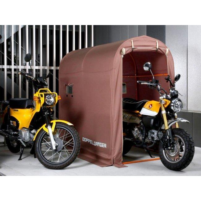 DOPPELGANGER ドッペルギャンガー STORAGE BIKE GARAGE[ストレージバイクガレージ] カラー：グレー・オレンジ｜webike02｜02