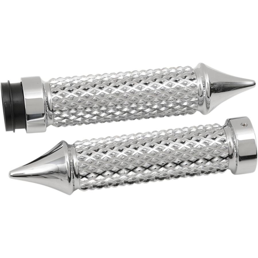 EDDIE TROTTA DESIGNS エディートロッタデザイン グリップ クロスカットクローム TBW 【GRIPS CRSS CUT CH [0630-1337]】 ハンドル
