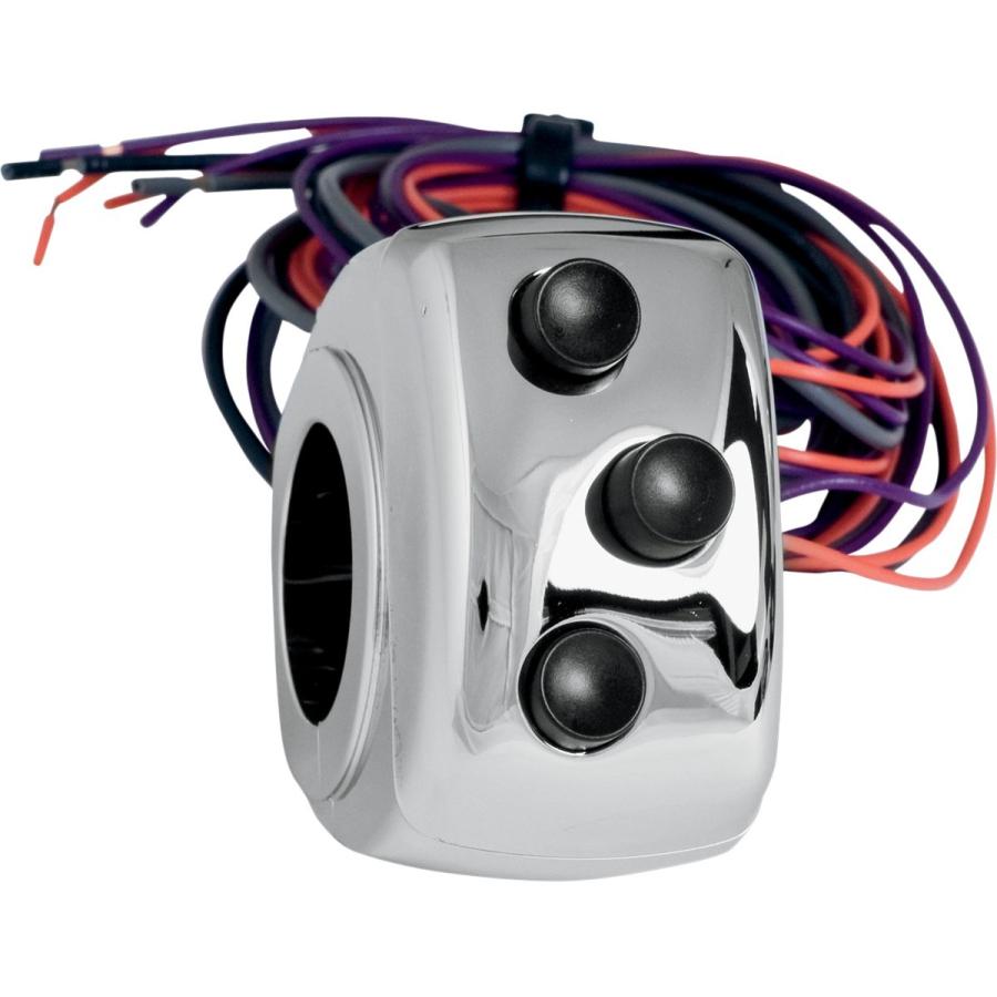 JAY BRAKE ジェイブレーキ スイッチアッシー 右側 クローム 【SWITCH ASSEM RIGHT CHR [0616-0133]】 ハンドルスイッチ・スイッチボックス ハンドル周辺パーツ