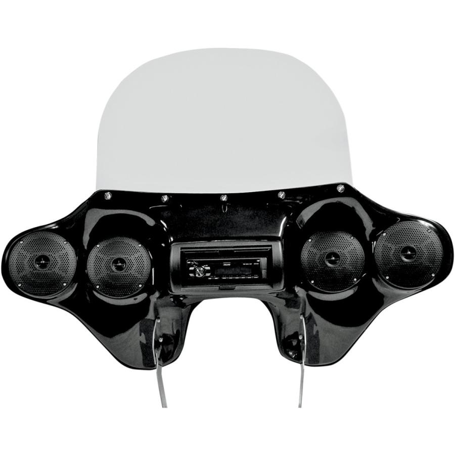 ブランド登録なし - HOPPE INDUSTRIES ホップインダストリーズ STEREO FAIRING HERIT/FB [2330-0007] HARLEY-DAVIDSON ハーレーダビッドソン アッパーカウル・フロントカウル 飾りつけ バイク-車、バイク、自転車-外装パーツ