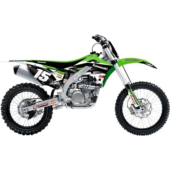 N STYLE エヌスタイル GRAPHIC IMPACT KIT KAW POSITION：Front/Left/Rear/Right [4302-4126] KX250F KAWASAKI カワサキ ステッカー・デカール 外装 | ブランド登録なし