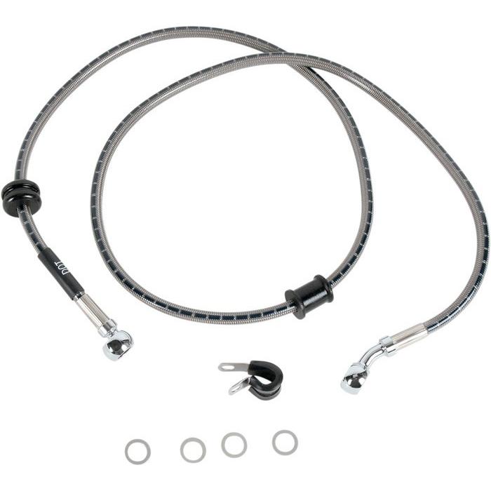 RUSSELL ラッセル LINE BRK FR FURY 10-14 [1741-2497] VT1300CX Fury 2010 - 2014 HONDA ホンダ ブレーキホース・クラッチホース ブレーキ