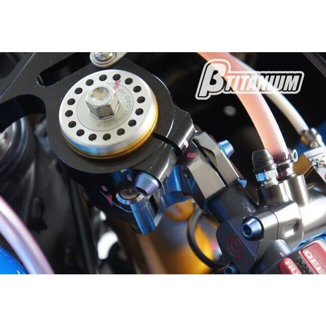 βTITANIUM ベータチタニウム ステアリングステム トップチタンボルトキット シルバー タイプ：ストレートキャップ X DIAVEL S DUCATI ドゥカティ ハンドル_6
