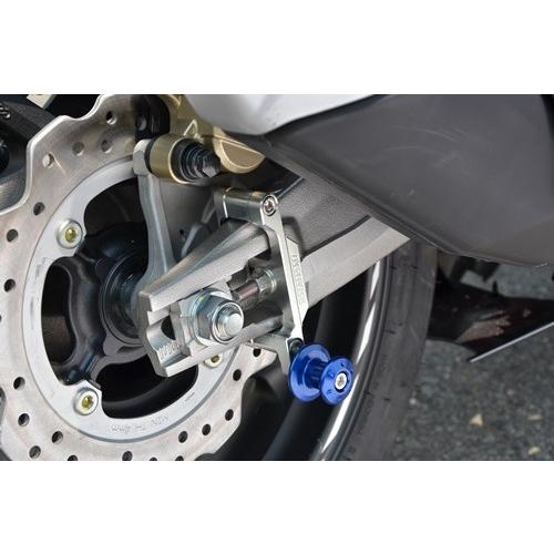 AGRAS アグラス チェーンガード＆スタンドフック チェーンガードカラー：シルバー / スタンドフックカラー：ブルー CBR250RR(2017-) HONDA ホンダ フレームの画像