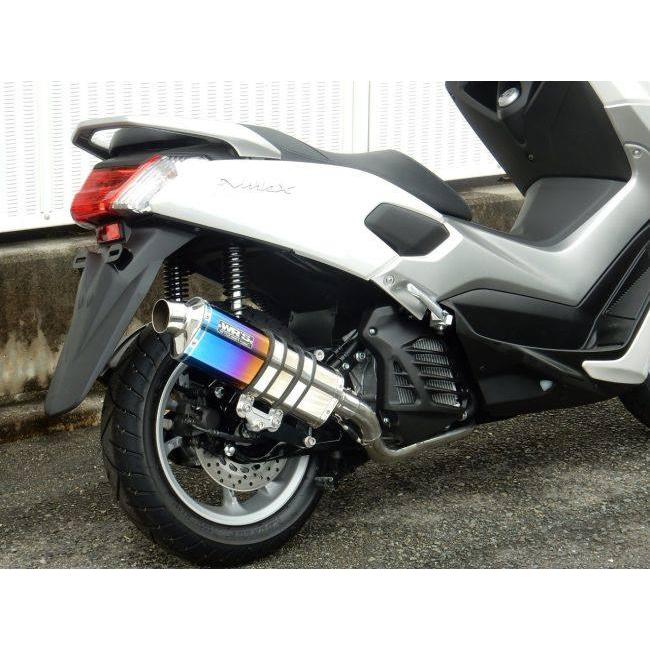 WR’S ダブルアールズ フルエキゾーストマフラー サイレンサータイプ：焼き色 NMAX155 YAMAHA ヤマハ マフラーの画像