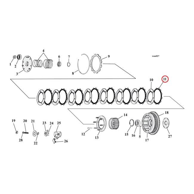 ALTO PRODUCTS アルトプロダクツ CLUTCH PLATE SET RED EAGLE 71-L84 XL(NU) HARLEY-DAVIDSON ハーレーダビッドソン その他クラッチオプション・補修部品