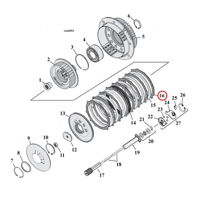 ALTO PRODUCTS アルトプロダクツ CLUTCH PLATE SET RED EAGLE 90-97(NU)B．T． 91-16 XL 08-12(NU)XR1200 HARLEY-DAVIDSON ハーレーダビッドソン 駆動系