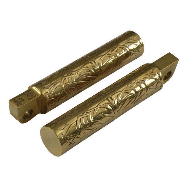 WEALL ウィオール ブラス ステップ【BRASS FOOTPEGS】 TYPE：MAKATO フットペグ ステップ 足回り