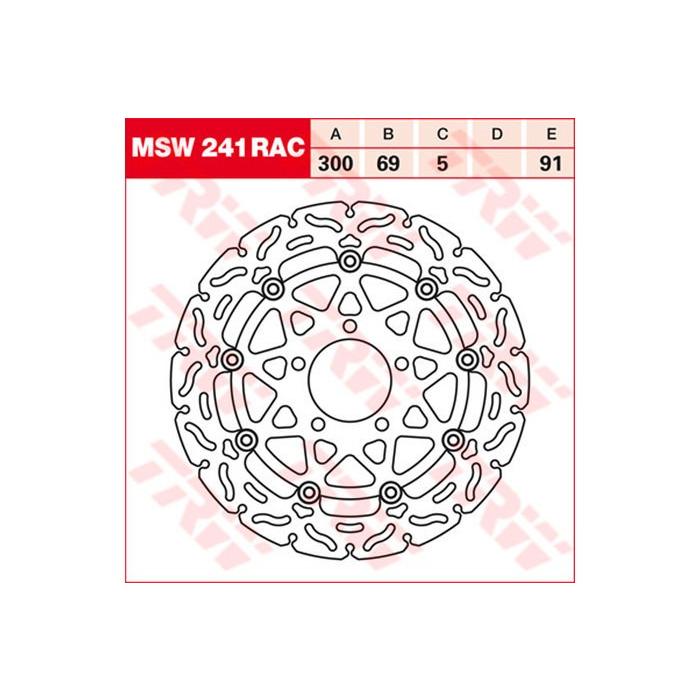 TRW:ティーアールダブル TRW BRAKE-DISCS RACING [MSW241RAC2] GSX-R 1000 [WVBZ] GSX-R 600 [WVB2] GSX-R 750 [WVB3]