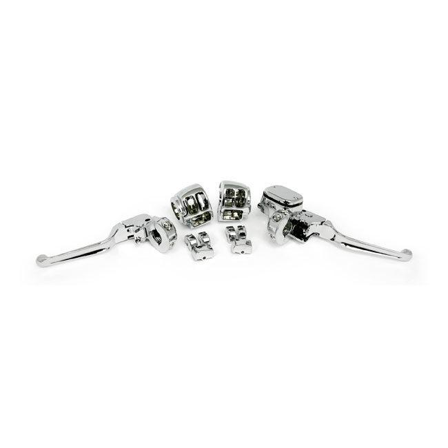 MCS エムシーエス ハンドルバー コントロールキットボア【HANDLEBAR CONTROL KIT BORE】 11-16 FXS FLS FLST； 12-16 FXD FDXWG ハンドル周辺パーツ ハンドル