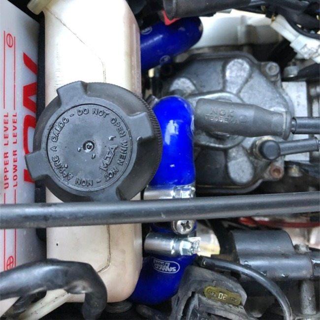 SAMCO SPORT サムコスポーツ クーラントホース(ラジエーターホース) カラー：ライトニングブルーカモ(限定色) RS 125 APRILIA アプリリア ラジエーターの画像