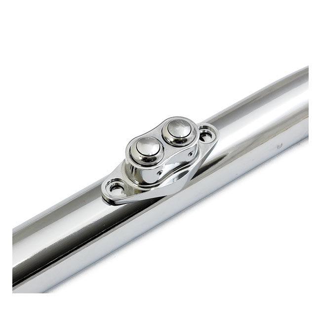 MCS エムシーエス ダブル D ハンドルバースイッチ【DOUBLE HANDLEBAR SWITCH】 COLOR：CHROME ハンドルスイッチ・スイッチボックス ハンドル周辺パーツ
