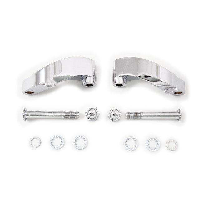 MCS エムシーエス ミラーエクステンションキット【MIRROR EXTENSION KIT】 COLOR：CHROME 08-15(NU)SOFTAIL； 06-17 DYNA ミラーアダプター ハンドル
