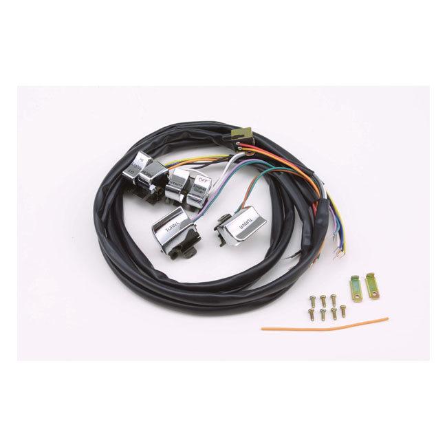 MCS エムシーエス ハンドルバーワイアーハーネス＆スイッチキット【H BAR WIRE HARNESS ＆ SWITCH KIT】 82-95 B．T．XL(NU) 42”LONG ハンドル周辺パーツ