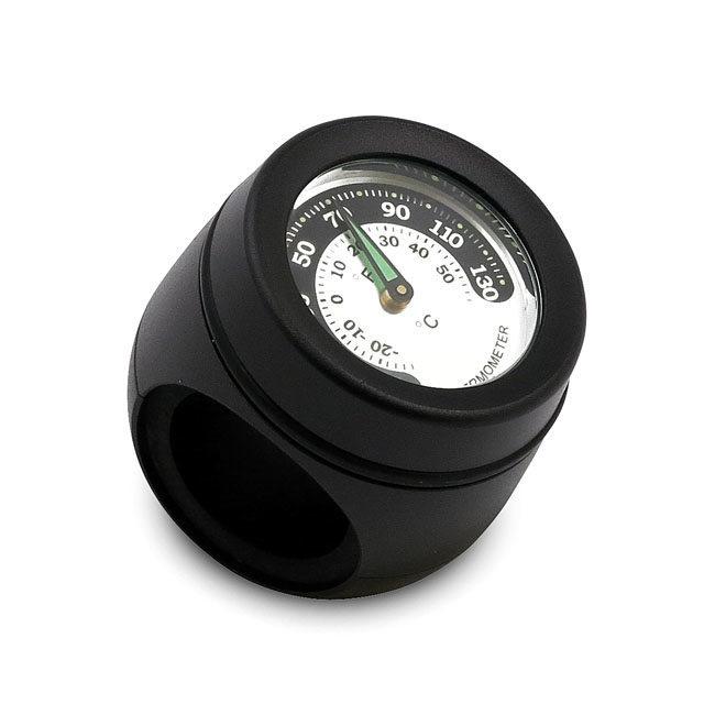 MCS エムシーエス ハンドルバーマウント 温度計【HANDLEBAR MOUNTED THERMOMETER】 COLOR：BLACK HARLEY-DAVIDSON ハーレーダビッドソン ハンドル