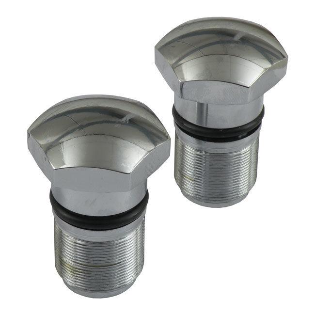 MCS エムシーエス フォークチューブキャップ【FORK TUBE CAP】 73-E86 XL FX； 82-86 FXR HARLEY-DAVIDSON ハーレーダビッドソン サスペンション 足回り