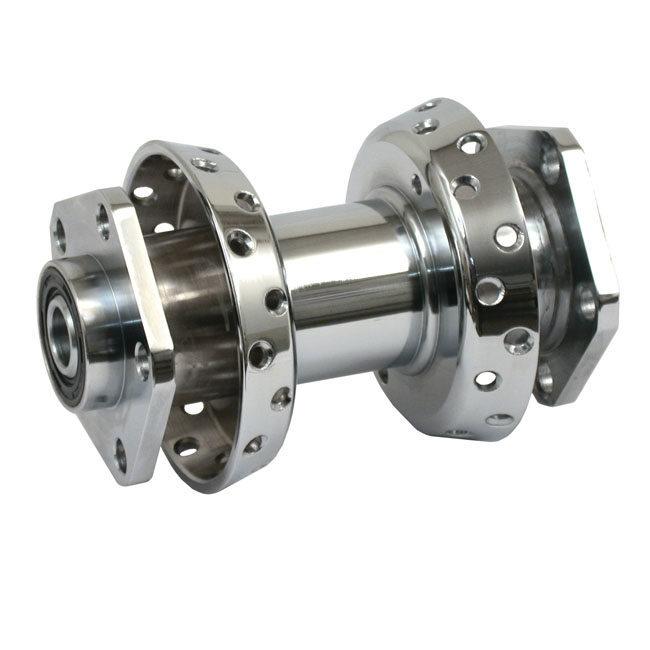 MCS エムシーエス デュアルフランジ ハブアッシー リア クローム 【CHROME DUAL FLANGE HUB ASSY REAR】 86-99 SOFTAIL FXR DYNA SPORTSTER ハブ ホイール関連