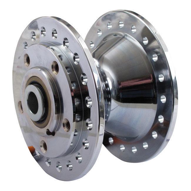 MCS エムシーエス アルミ ハブアッシー クローム メッキ 【CHROME PLATED ALU HUB ASSY】 78-83 XL FX FXR WITH DUAL BRAKE ROTOR ハブ ホイール関連 足回り