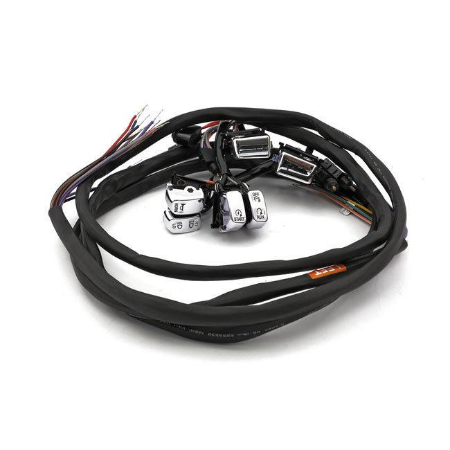 MCS エムシーエス バックライトLEDハンドルバー＆配線【BACKLIT LED HANDLEBAR SWITCHES ＆ WIRING】 96-06 FLT／Touring(NU) LED電装・LEDドレスアップパーツ