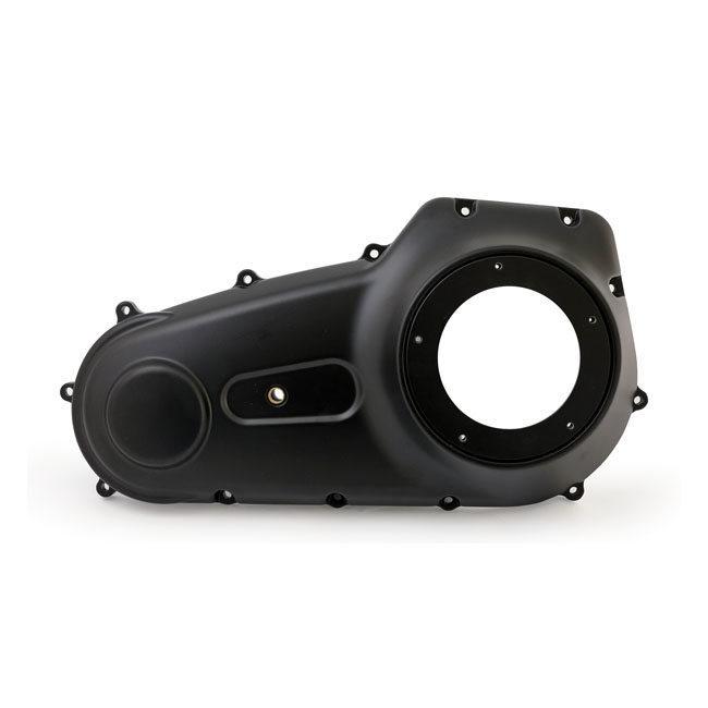 MCS エムシーエス アウタープライマリーカバー【OUTER PRIMARY COVER】 COLOR：BLACK POWDER COATED 06-16 DYNA (WITH MID-CONTROLS) プライマリーカバー