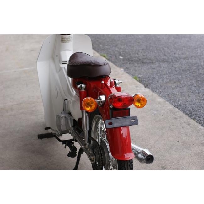 GM-MOTO ジーエムモト カブ用 カスタムシート カラー：ブラウン