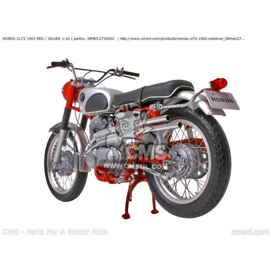 CMS シーエムエス HONDA CL72 1962 RED ／ SILVER 1：10 SCALE MODELS