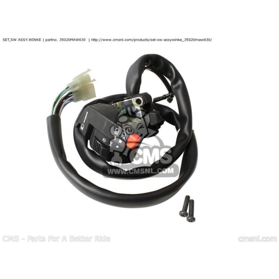 ブランド登録なし - CMS シーエムエス SET，SW ASSY.WINKE XL650V TRANSALP 2000 (Y) ENGLAND EUROPEAN DIRECT SALES / 25K 2001 (1) 2002 (2) 2004 (4) HONDA ホンダ 手持ち部分 バイク-スイッチ-メンテナンス用品