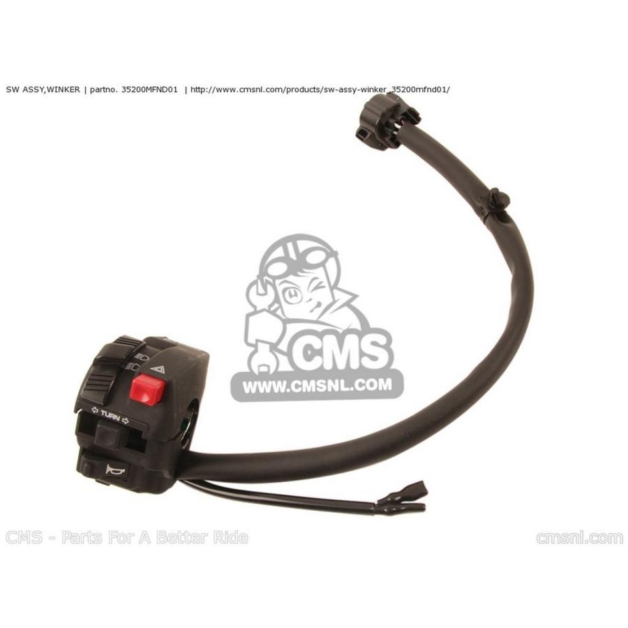ブランド登録なし - CMS シーエムエス SW ASSY，WINKER CB1000R (9) AUSTRALIA ENGLAND / MPH EUROPEAN DIRECT SALES FRANCE CMF (A) (B) CB1000RA ABS ST HONDA ホンダ 手持ち部分 車、バイク、自転車-スイッチ-バイク