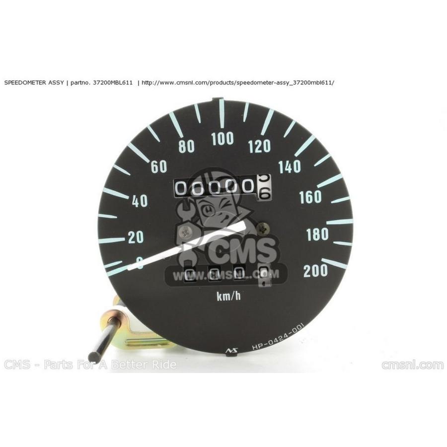 CMS シーエムエス SPEEDOMETER ASSY NT650V DEAUVILLE 2000 (Y) EUROPEAN DIRECT SALES / 25K FRANCE GERMANY 50P SWITZERLAND 2001 (1) HONDA ホンダ 電装系