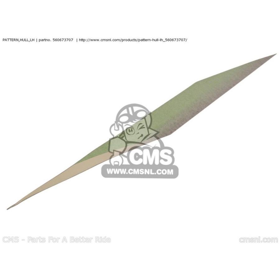 CMS シーエムエス PATTERN，HULL，LH JS800-A6F JETSKI800 SX-R 2006 USA KAWASAKI カワサキ ステッカー・デカール 外装