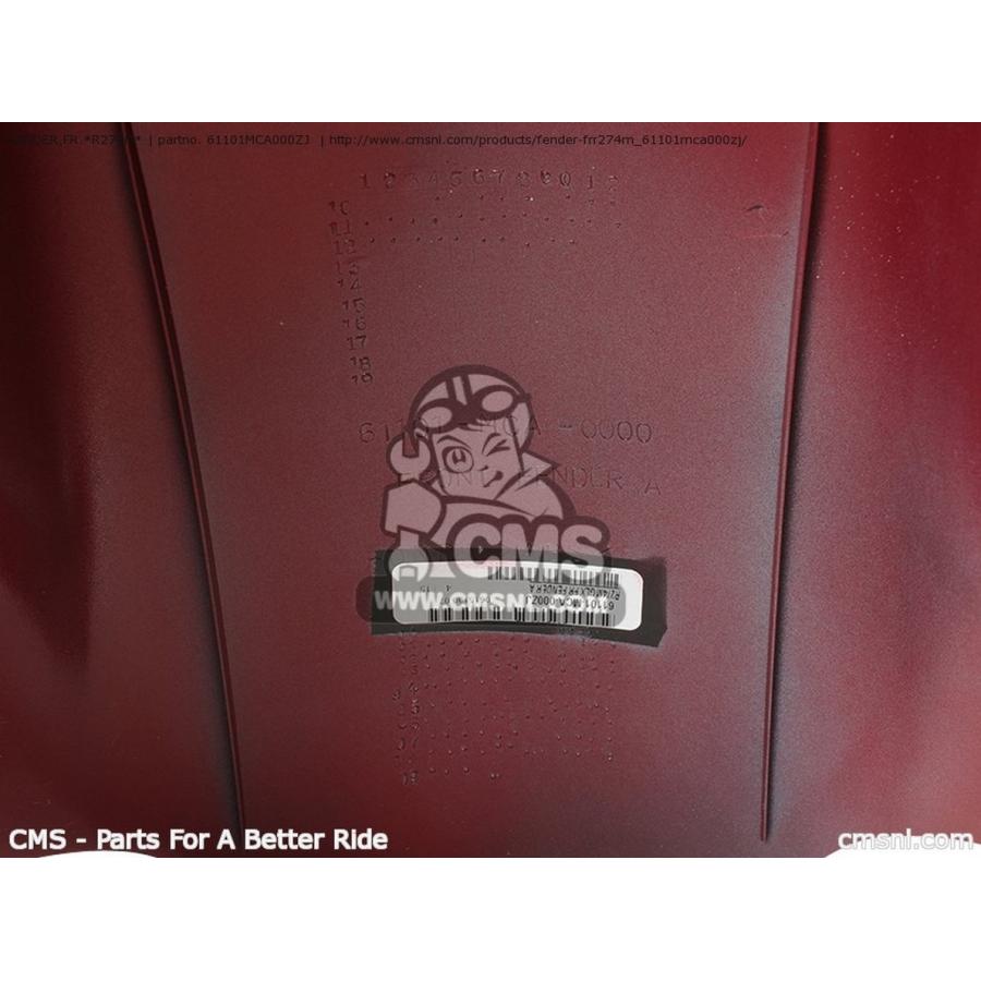 CMS シーエムエス FENDER，FR.*R274M* GL1800 GOLDWING (3) USA (4) GL1800A CANADA / CMF ENGLAND EUROPEAN DIRECT SALES FRANCE HONDA ホンダ フェンダー関連の画像